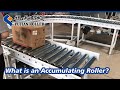 What is an accumulating roller?