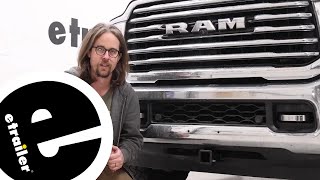 etrailer | Installing the EcoHitch Hidden Front Mount Trailer Hitch Receiver on a 2022 Ram 3500