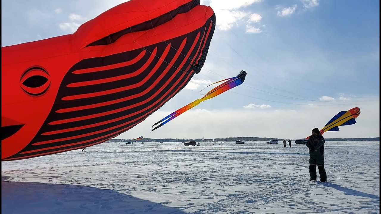 2021 Kites on Ice Kite Festival, Buffalo, MN YouTube