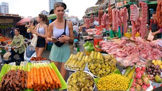 Cambodian street food at Phnom Penh Market  Delicious Plenty Khmer food, Fruit, beef, Pork & More