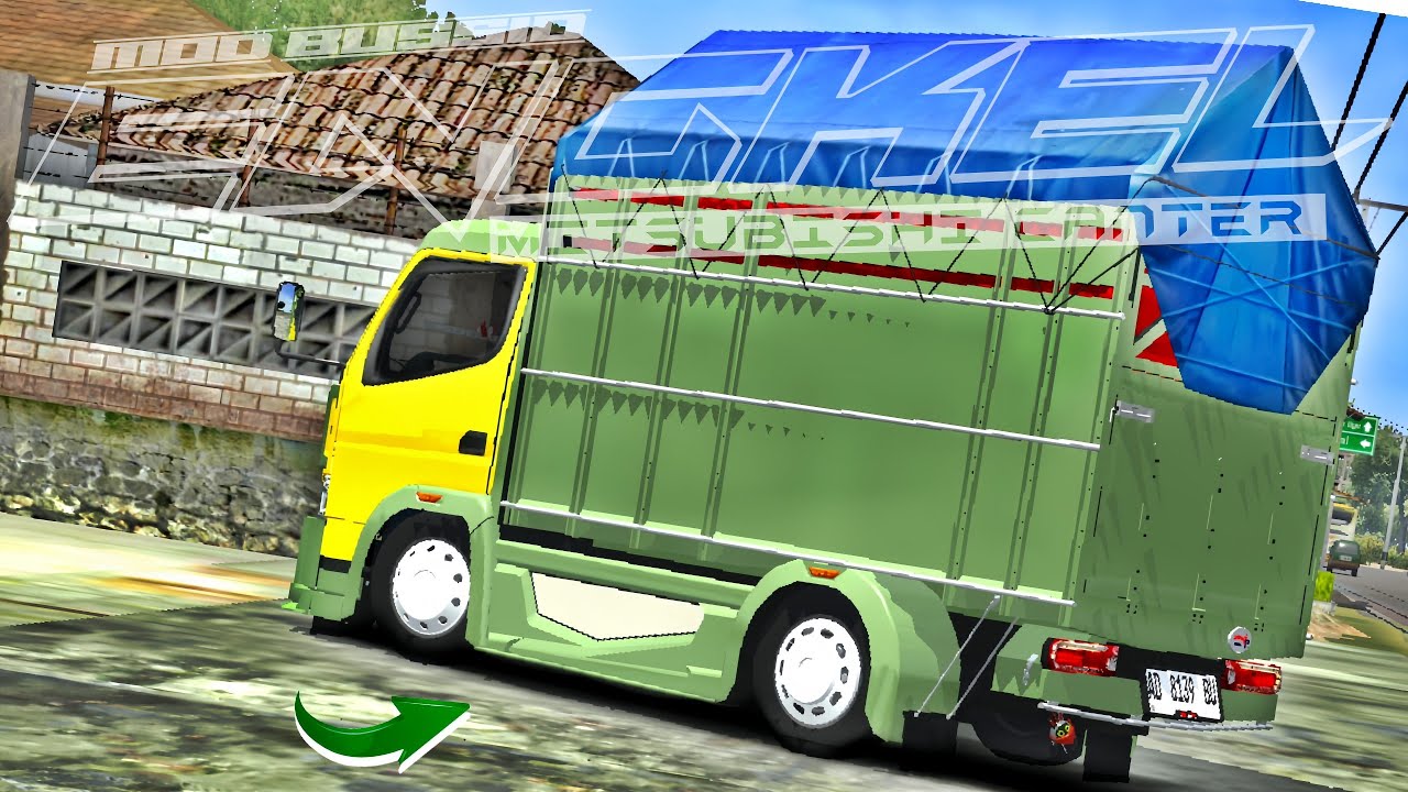 AKHIRNYA ! RILLIS PERDANA MOD BUSSID TRUCK CANTER ENGKEL 2 VERSI BAK FULL FITUR PILIHAN TERBARU 2025