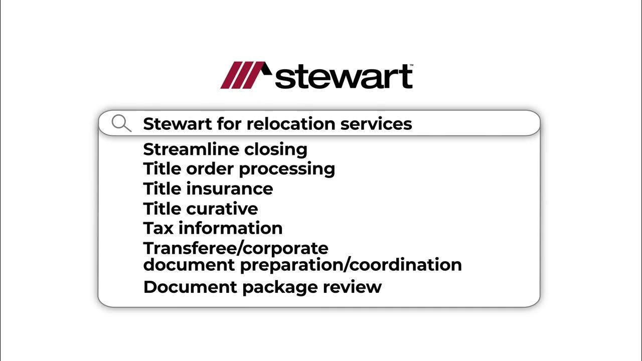 What Relocation Services Does Stewart Title Offer? YouTube