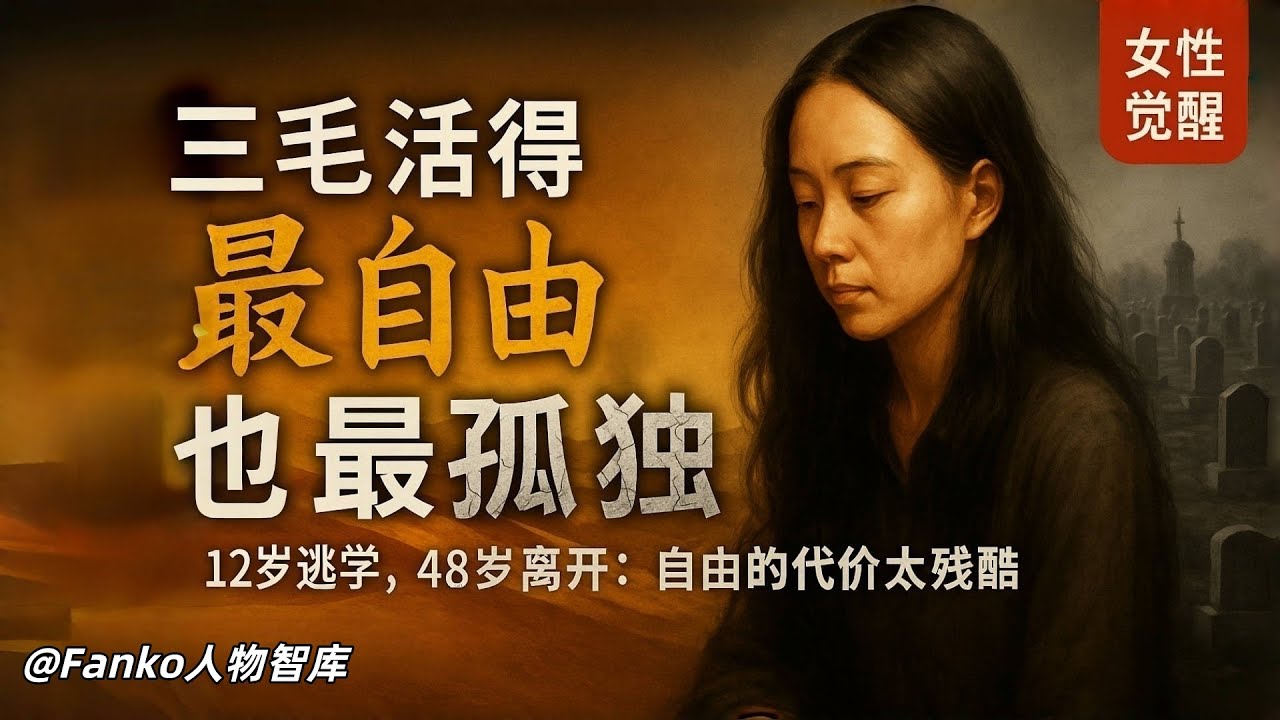 12岁逃课，48岁离开：三毛的5个人生决定揭开自由的代价 | 三毛 / 三毛的一生/三毛的撒哈拉故事/自由的代价  / 人生选择 / 女性觉醒/ 自由孤独 / 真我人生 / 人生态度 / 自我探索