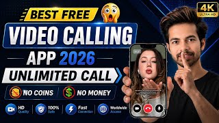 😱 BEST FREE VIDEO CALLING APP 2026 | Free Video Chat App No coins no money | Video Calling Websites  screenshot 4