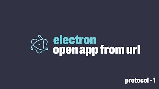 ElectronJS Protocol - Open your app from a URL screenshot 1