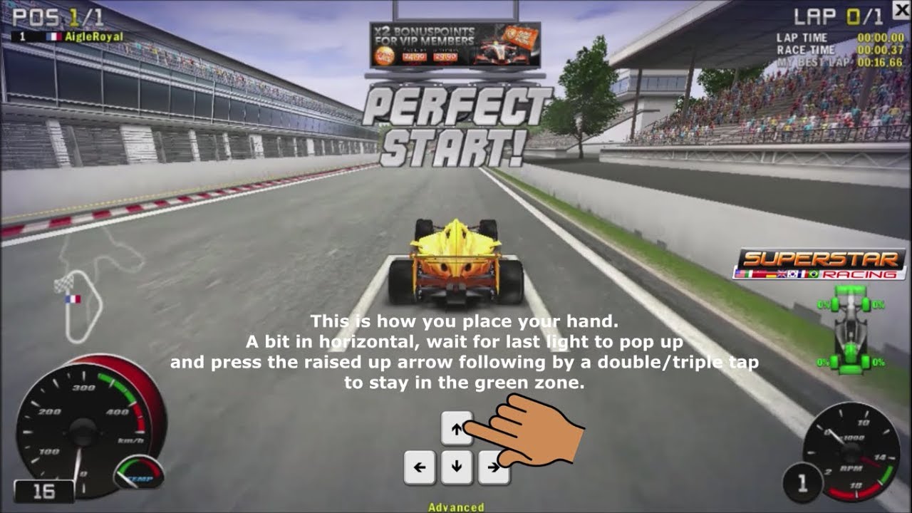 Superstar Racing - How to make 95% of your PERFECT STARTS!