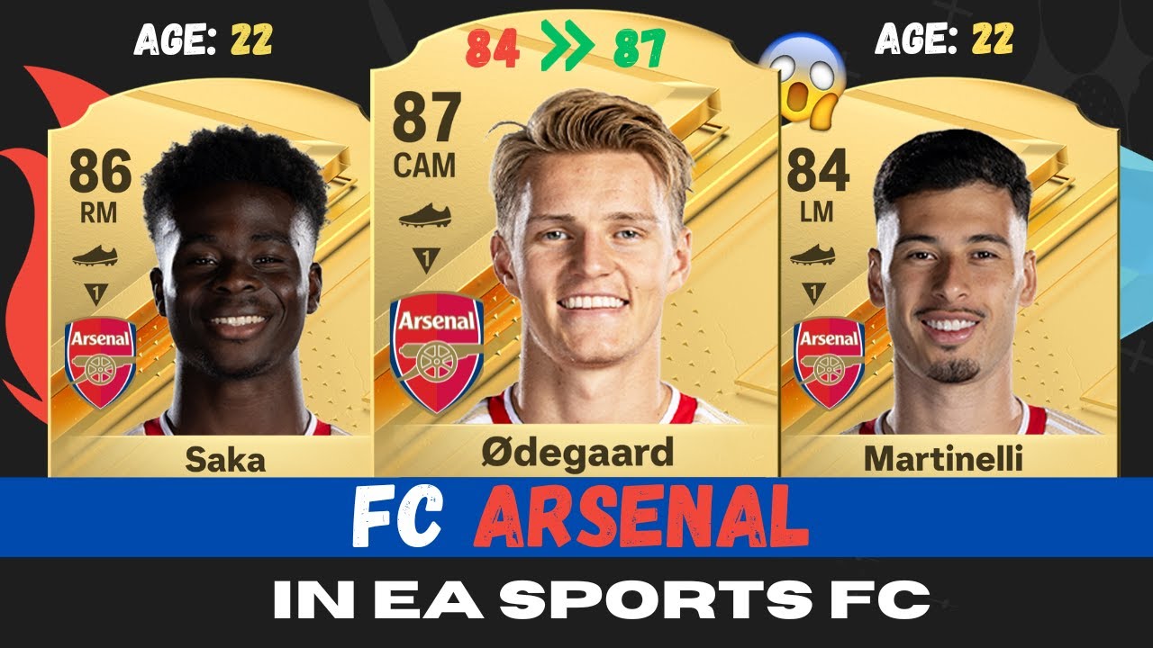 Arsenal's EA FC 24 player ratings revealed with Martin Odegaard and Bukayo  Saka upgrades 