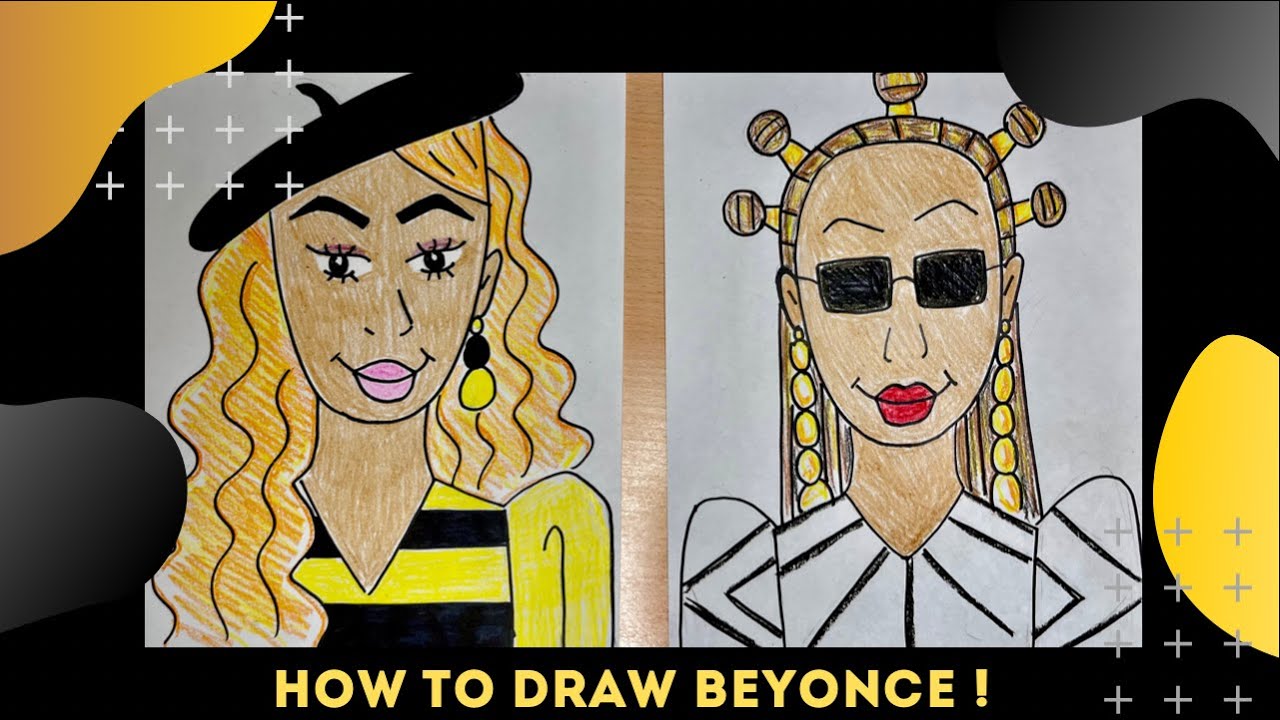 beyonce cartoon drawing