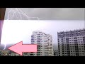 Building struck over and over! Shocking multiple lightning strikes over Bangkok captured in Slo-Mo.