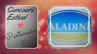 CONCOURS ESTIVAL PARTENAIRE N°5 - Aladine
#concours #partenaire #aladine
Qui ne connait pas la marque Aladine ? Cest une marque incontournable en loisirs créatifs, alors visitez vite cette marque, vous ne serez pas déçus !
Boutique : https://www.aladine.com/
Insta : https://www.instagram.com/aladinecreations/?fbclid=IwAR2RsRC67LuwaGbRaryC2ojqvTfMtP67SRJ_HFrgChVywSertXkXxm0ORks
FB : https://www.facebook.com/Aladinecreations/
YouTube : https://www.youtube.com/channel/UCFsSCezc4iBLwf Xt1CPMw
Et la vidéo du concours : https://youtu.be/05YVaoyxfso CONCOURS ESTIVAL PARTENAIRE N°5 - Aladine