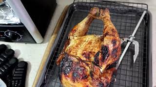 Nutrichef Upgraded Multi Function Rotisserie Oven   Vertical Countertop Oven with Bake, Turkey Thank