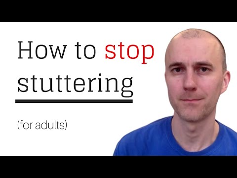 How to stop stuttering for adults