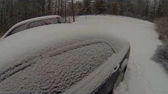 MORNING SNOW...Day After The Icy Spring Storm!  Brrrrr CAREFUL