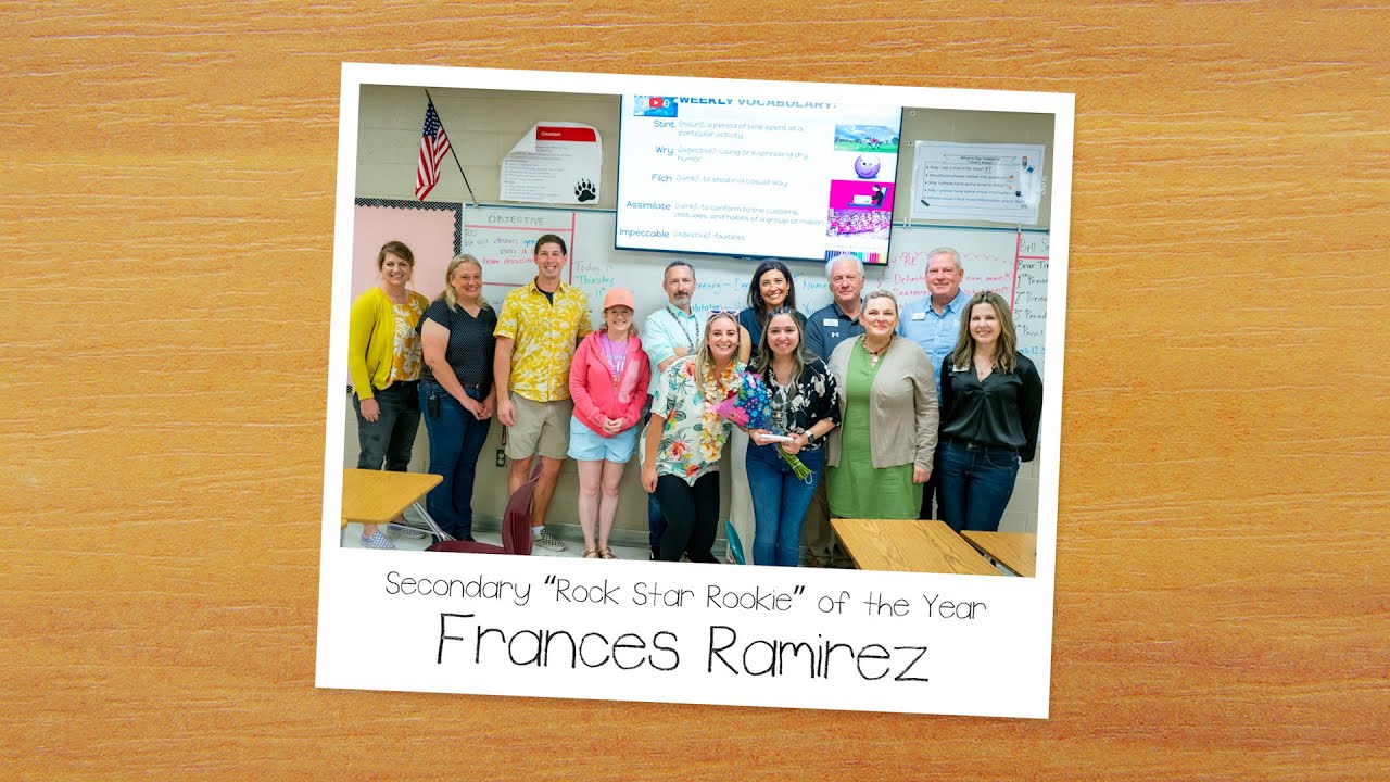 Bastrop ISD Secondary "Rock Star Rookie" of the Year