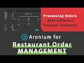 Processing order with different payment options in Aronium POS in English