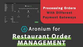 Processing order with different payment options in Aronium POS in English