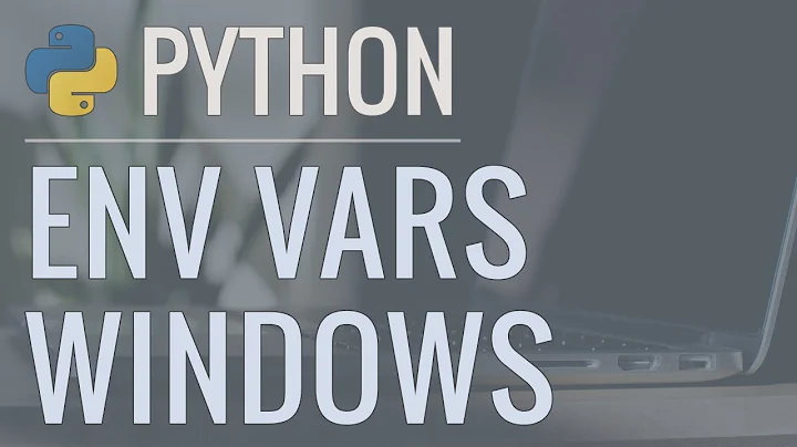 Python Quick Tip: Hiding Passwords and Secret Keys in Environment Variables (Windows)