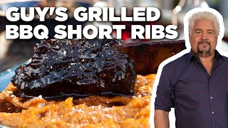 Guy Fieri's Grilled BBQ Short Ribs | Guy's Big Bite | Food Network