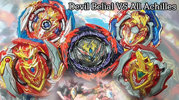 데빌 벨리알 VS 아킬레스 Devil Belial VS All Achilles beyblade Burst DB ベイブレードバーストDB 베이블레이드