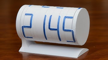 Rotary 7-segment clock