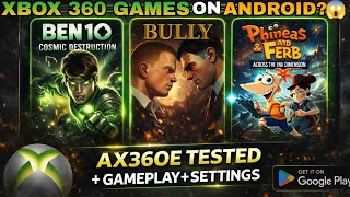 XBOX 360 Games on ANDROID! 😳 AX360E Emulator Gameplay + Settings Test