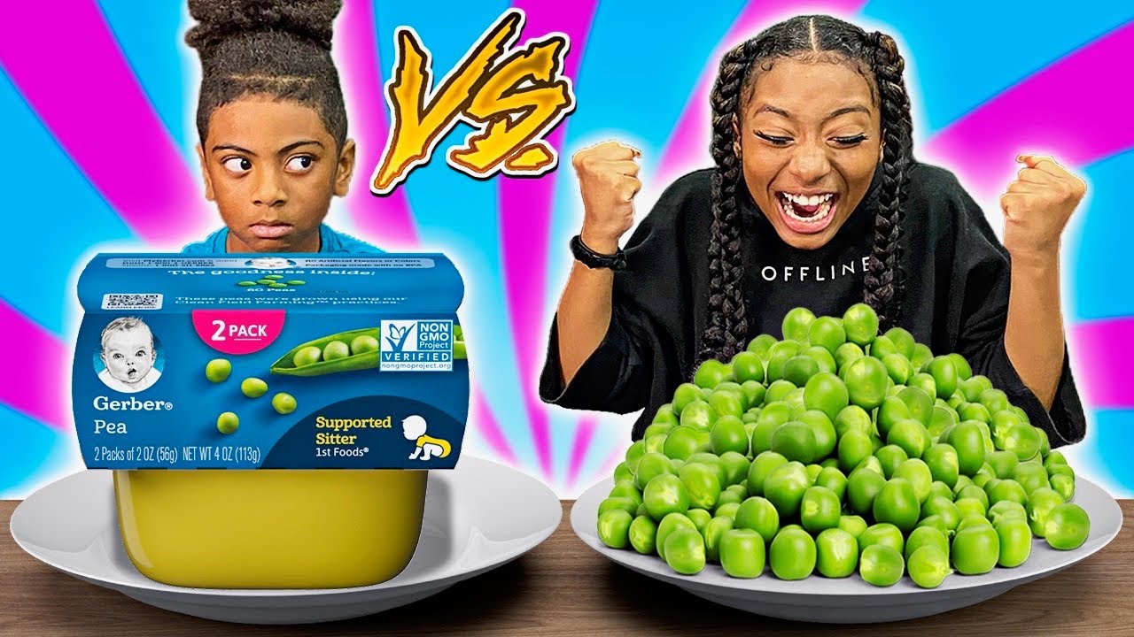 BABY FOOD VS REAL FOOD CHALLENGE!!! YouTube