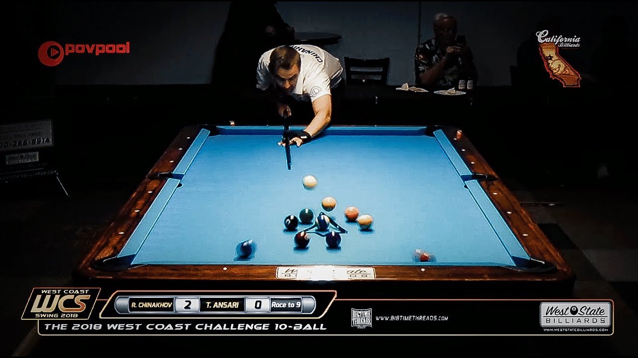 #4 - Ruslan CHINAHOV vs Teymour ANSARI / 2018 West Coast 10-Ball Challenge