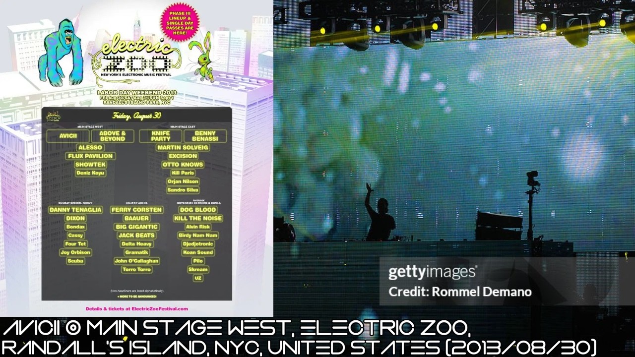 Avicii @ Main Stage West, Electric Zoo, Randall's Island, NYC