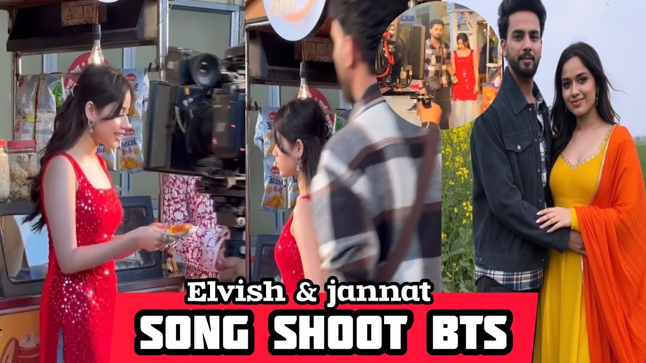 Unseen BTS of Elvish Yadav and Jannat Zubair Song Shoot || elvish Yadav & Jannat Zubair