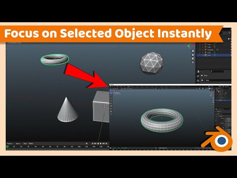 How to Focus on Selected Object or Part | Blender Tutorial
