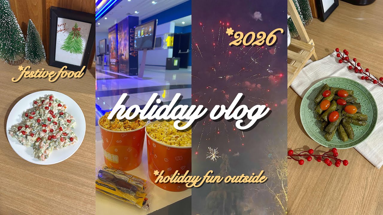 праздничный влог о каникулах🎄🧸| канун нового года, веселье на улице & еда 🥂✨