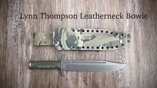 Cold Steel Lynn Thompson Leatherneck Bowie with Custom Kydex Sheath by OS Kydex