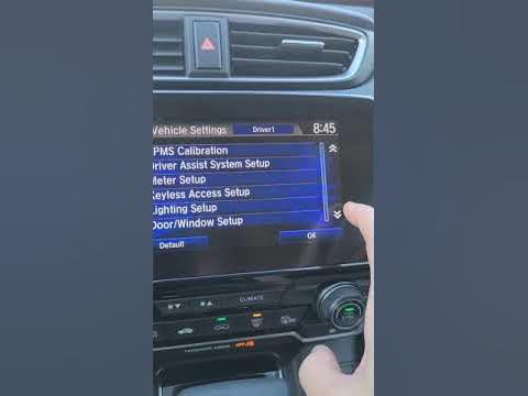 2018 Honda CRV Oil life reset / Maintenance Reminder - YouTube
