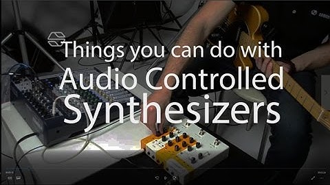Sonicsmith - Audio Controlled Synths demo part 1