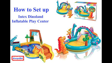 How to Set up Intex Dinoland Inflatable Water Play Center