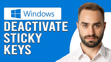 How To Deactivate Sticky Keys On Windows (How To Turn Off/Remove Sticky Keys On Windows)