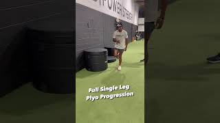 Here’s a progression of the single leg plyos we performed in todays session shorts