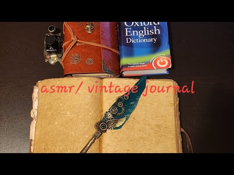 asmr/vintage journal