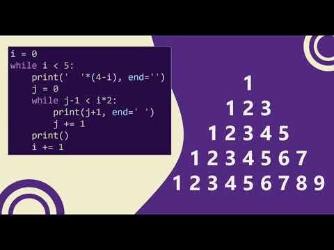 30 Number Triangle/Pyramid Pattern without any pre-defined method using ...