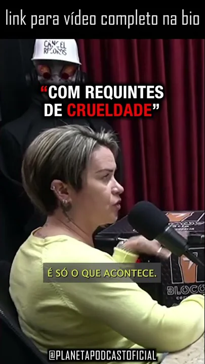 imagem do vídeo “O CARA FOI UM ANIMAL” com Telma Rocha | Planeta Podcast (Crimes Reais) #shorts