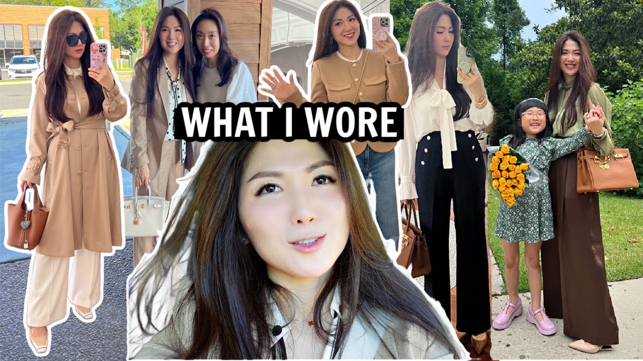 WHAT I WORE THIS WEEK | EVERYDAY SPRING OUTFITS LOOKBOOK \u0026 VLOG