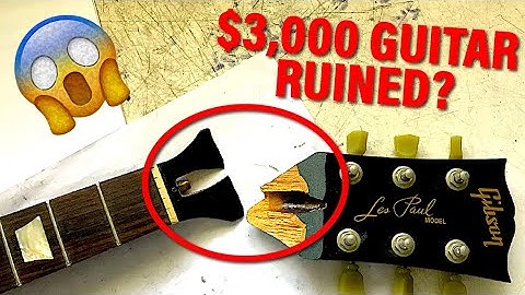 Gibson Headstock COMPLETELY BROKEN. Is It Unfixable?