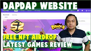 DAPDAP Website for PLAY TO EARN GAMES, FREE NFT AIRDROP (Tagalog) screenshot 1