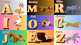 Abc Safari Animal Sounds Song Alphabet & Animal Noises For Kids Meow Meow Tv