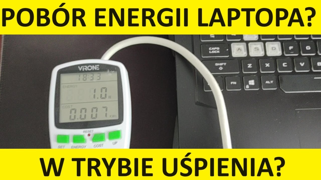 Ile prądu zużywa laptop w trybie uśpienia? Zużycie prądu energii przez