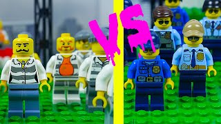 Lego Prison Football  Police VS Prisoners