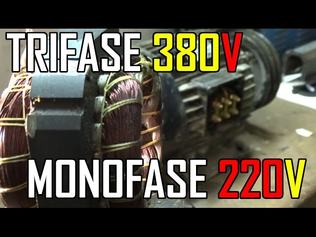 Convertire Motori Trifase 380v In Monofase 220v Youtube