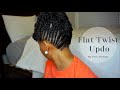 Flat Twist Updo | Protective Style | JUST GOFORTH #stayhome #withme