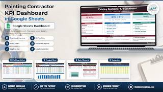 Painting Contractor KPI Dashboard in Google Sheets