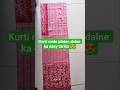 Easy Kurti Pleats dalne ka tarika 😍 | Perfect Fit Trick ✂️ #Shorts #trending #suit